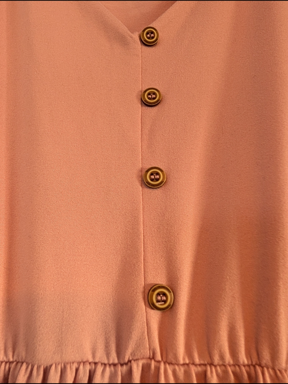 Women’s V-Neck Faux Button Maxi Dress in Dusty Rose Size XL - Picture 4 of 5